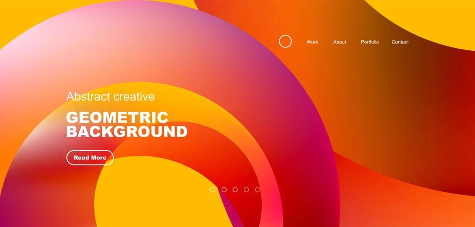 Circles minimal abstract background. Techno or business concept, pattern for Stock Illustration
