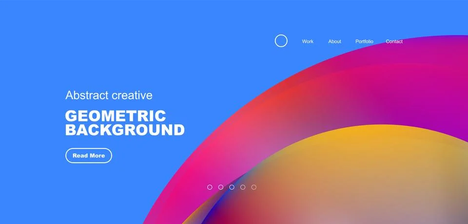 Circles minimal abstract background. Techno or business concept, pattern for Stock Illustration