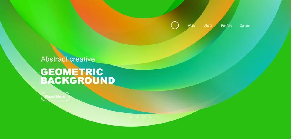 Circles minimal abstract background. Techno or business concept, pattern for Stock Illustration