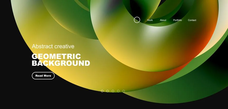 Circles minimal abstract background. Techno or business concept, pattern for Stock Illustration