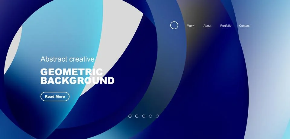 Circles minimal abstract background. Techno or business concept, pattern for Stock Illustration