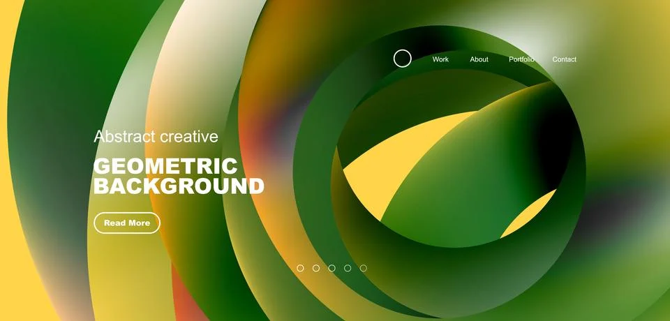 Circles minimal abstract background. Techno or business concept, pattern for Stock Illustration