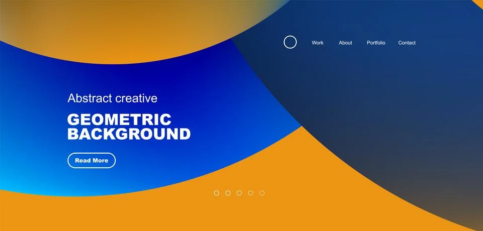 Circles minimal abstract background. Techno or business concept, pattern for Illustrazione stock