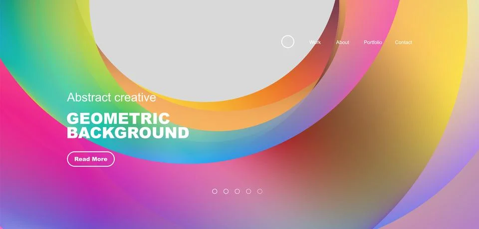 Circles minimal abstract background. Techno or business concept, pattern for 스톡 일러스트