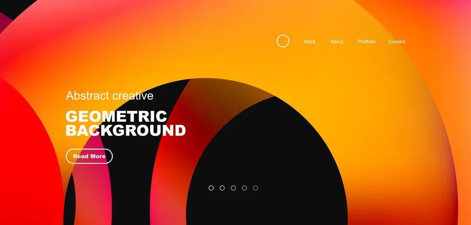 Circles minimal abstract background. Techno or business concept, pattern for Illustrazione stock