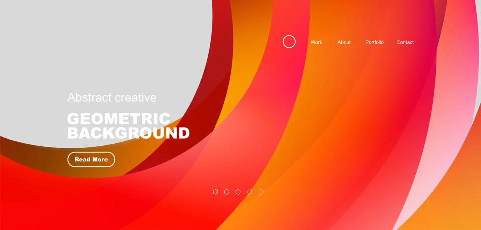 Circles minimal abstract background. Techno or business concept, pattern for Illustrazione stock