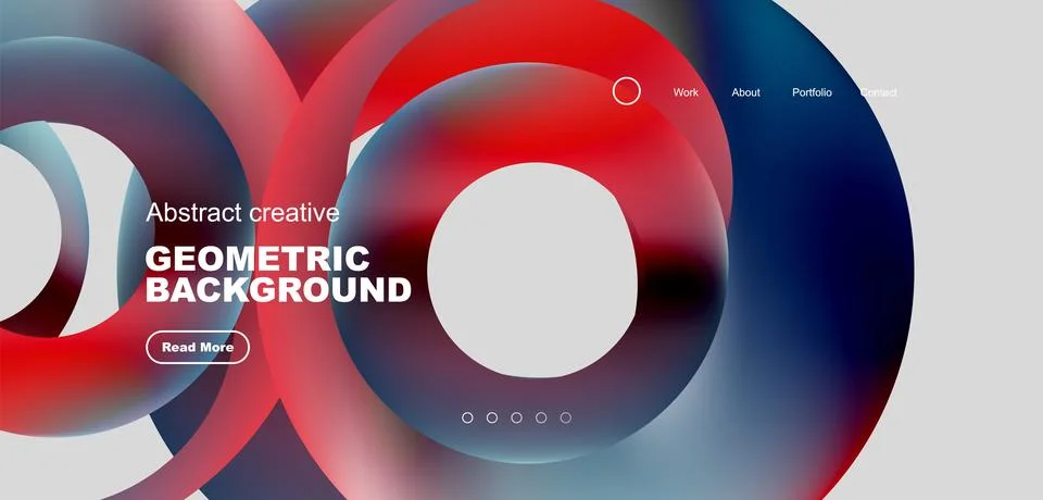 Circles minimal abstract background. Techno or business concept, pattern for Stock Illustration