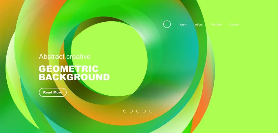 Circles minimal abstract background. Techno or business concept, pattern for 스톡 일러스트