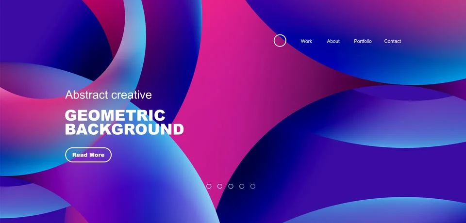 Circles minimal abstract background. Techno or business concept, pattern for Stock Illustration