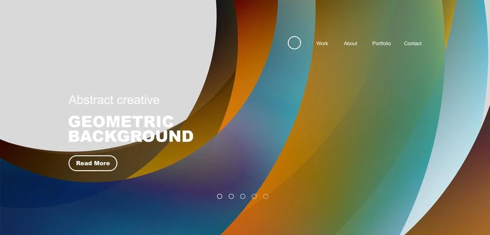 Circles minimal abstract background. Techno or business concept, pattern for Stock Illustration