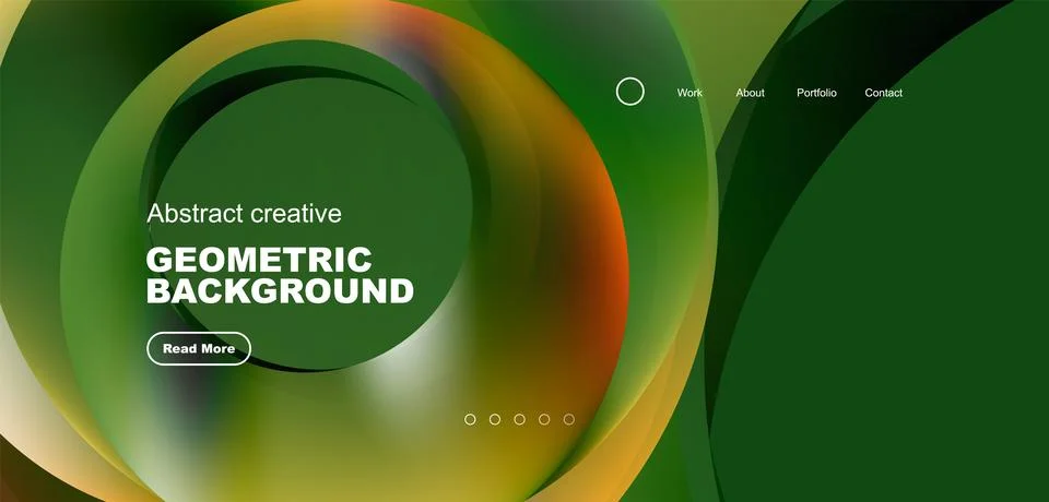 Circles minimal abstract background. Techno or business concept, pattern for Stock Illustration