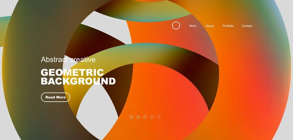 Circles minimal abstract background. Techno or business concept, pattern for 스톡 일러스트