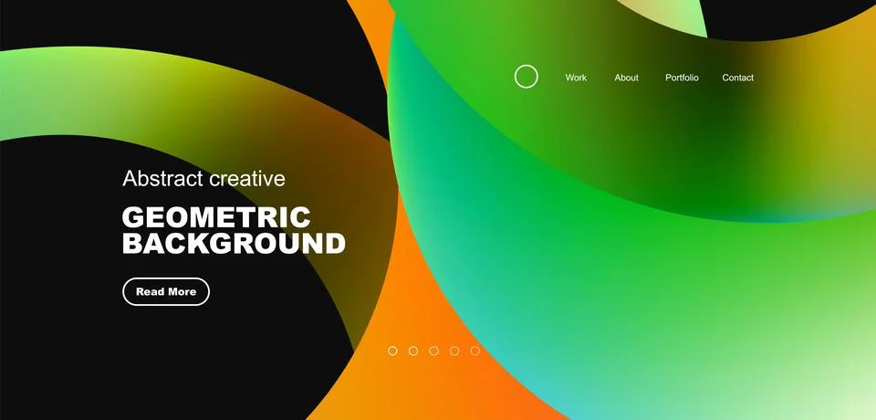 Circles minimal abstract background. Techno or business concept, pattern for Stock Illustration