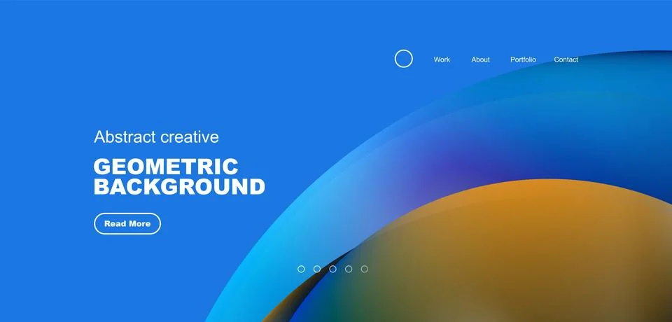 Circles minimal abstract background. Techno or business concept, pattern for Illustrazione stock