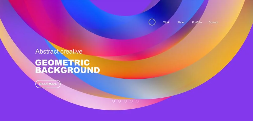Circles minimal abstract background. Techno or business concept, pattern for Stock Illustration