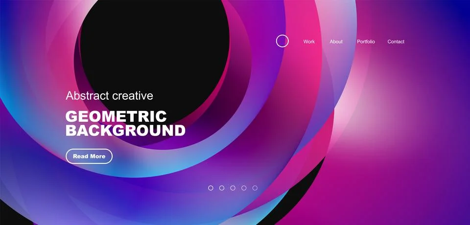Circles minimal abstract background. Techno or business concept, pattern for Stock Illustration