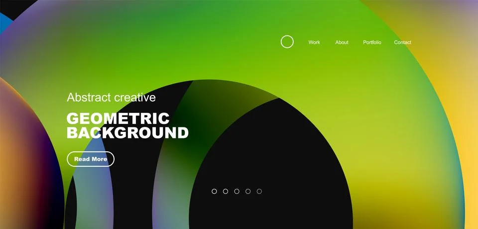 Circles minimal abstract background. Techno or business concept, pattern for イラスト素材