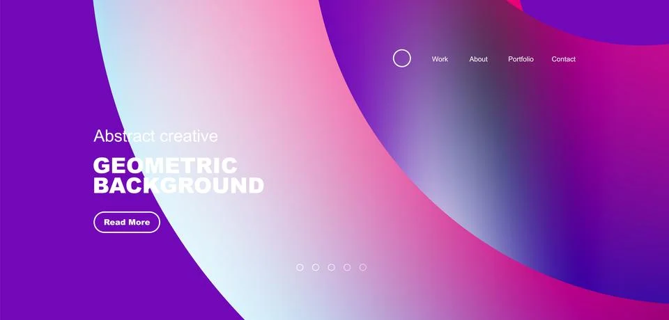 Circles minimal abstract background. Techno or business concept, pattern for Illustrazione stock