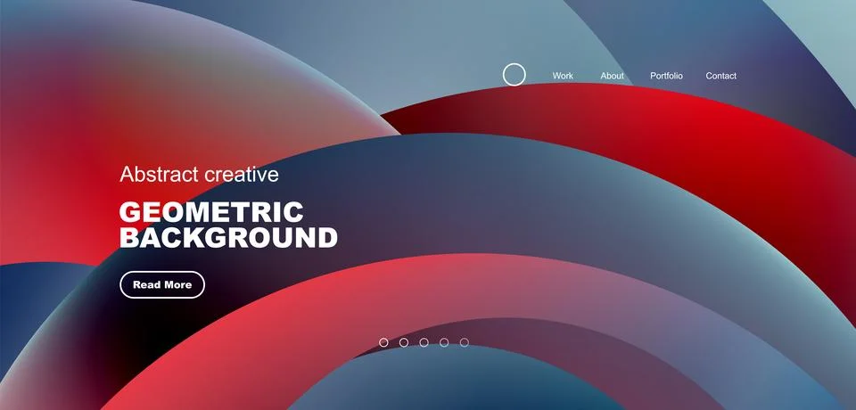 Circles minimal abstract background. Techno or business concept, pattern for Stock Illustration