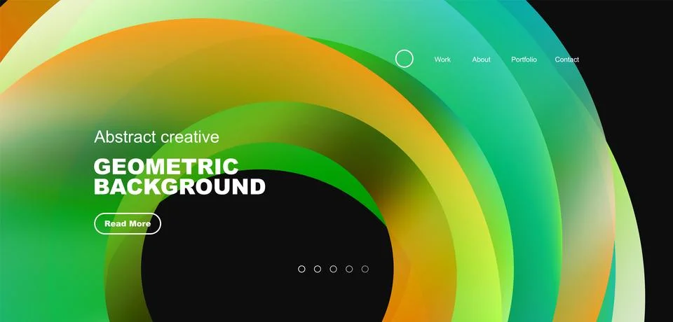 Circles minimal abstract background. Techno or business concept, pattern for 스톡 일러스트