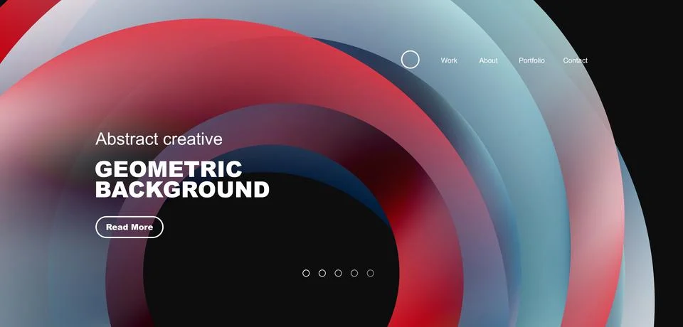 Circles minimal abstract background. Techno or business concept, pattern for Stock Illustration