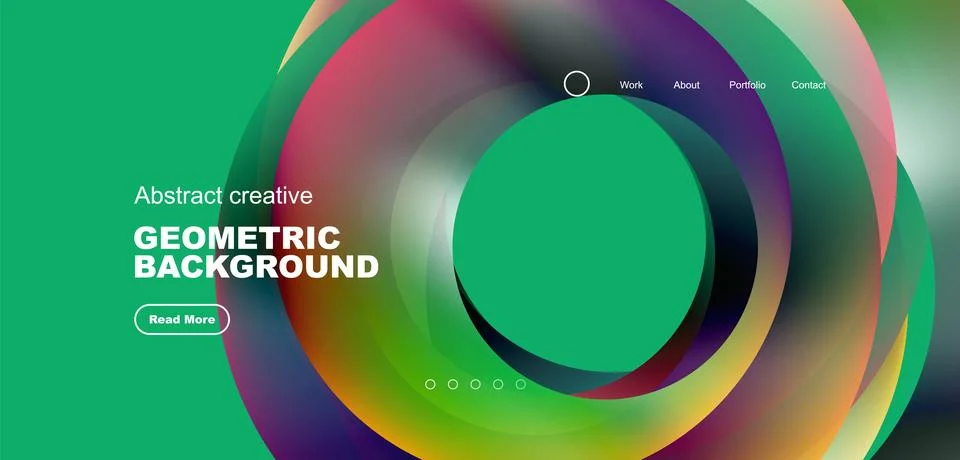 Circles minimal abstract background. Techno or business concept, pattern for 스톡 일러스트