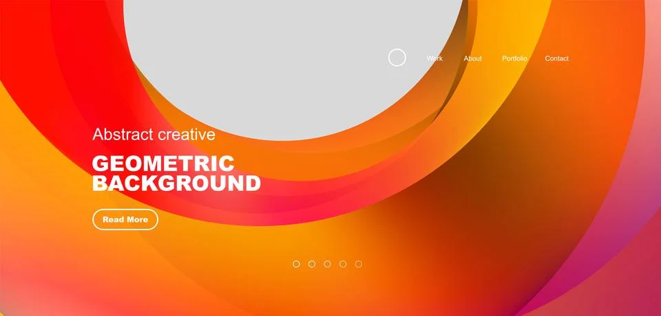 Circles minimal abstract background. Techno or business concept, pattern for Stock Illustration