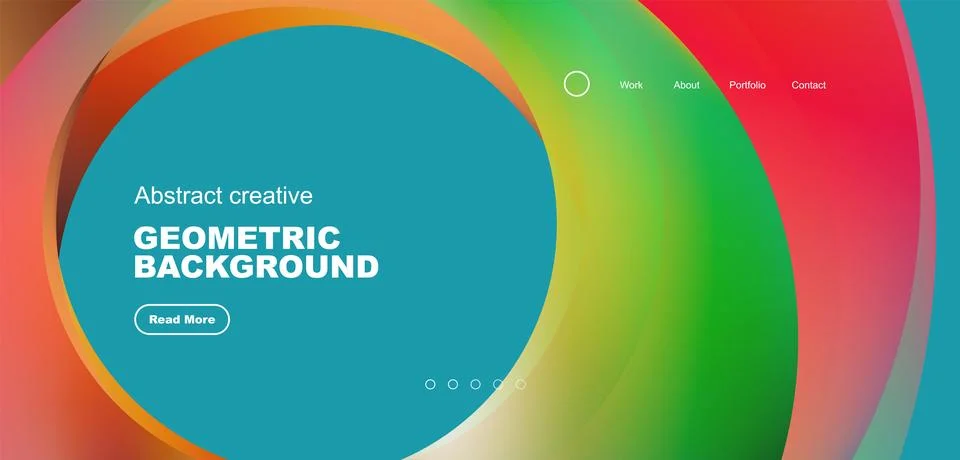 Circles minimal abstract background. Techno or business concept, pattern for Stock Illustration