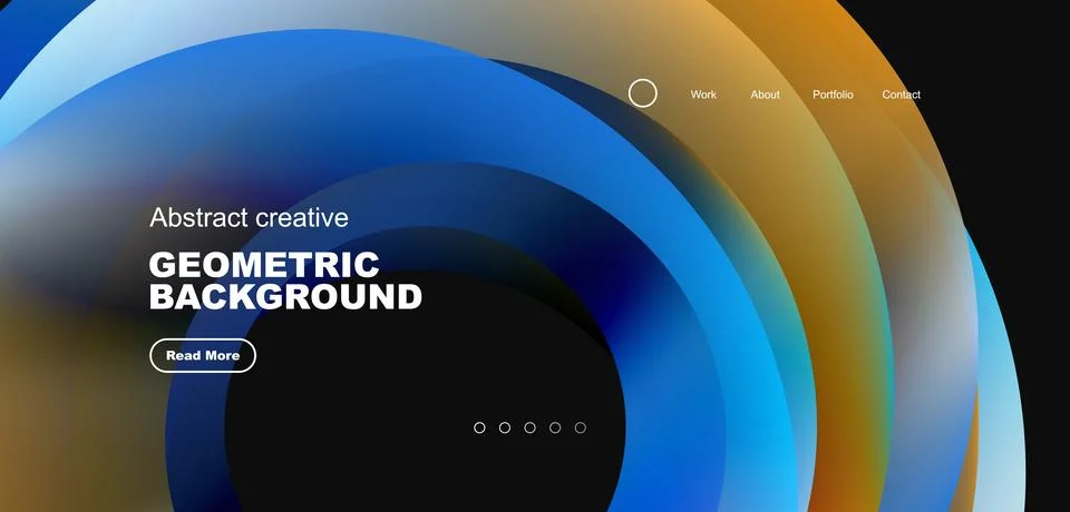 Circles minimal abstract background. Techno or business concept, pattern for Stock Illustration