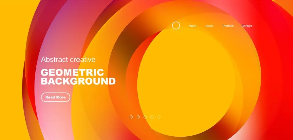 Circles minimal abstract background. Techno or business concept, pattern for Stock Illustration