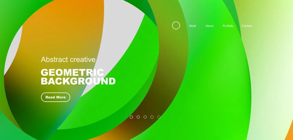 Circles minimal abstract background. Techno or business concept, pattern for Stock Illustration