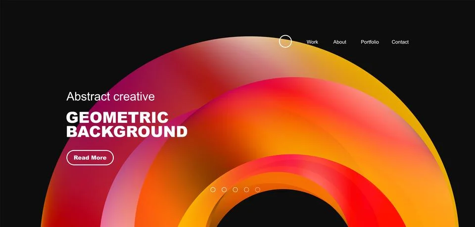 Circles minimal abstract background. Techno or business concept, pattern for Stock Illustration
