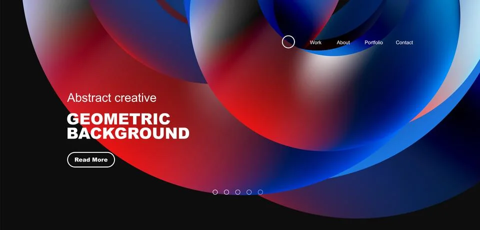 Circles minimal abstract background. Techno or business concept, pattern for Stock Illustration