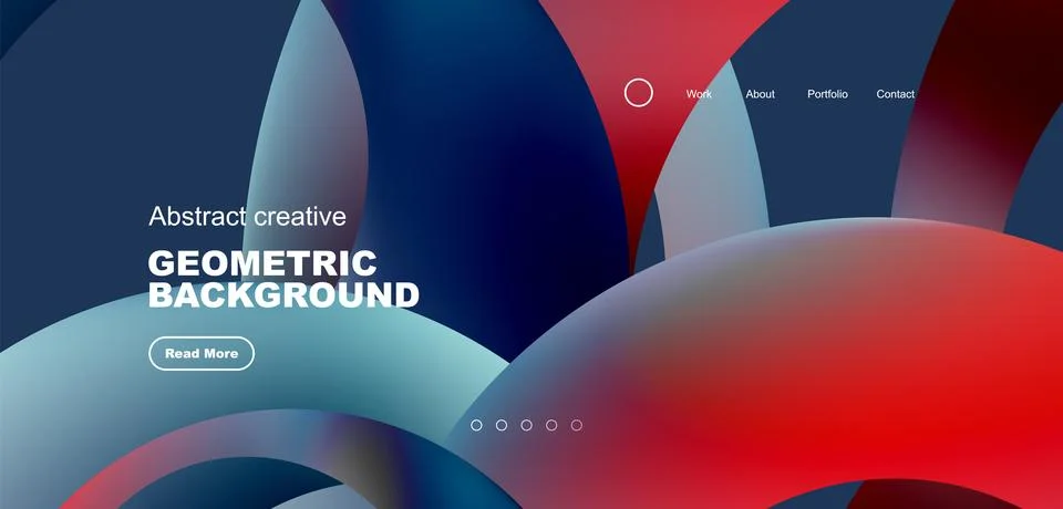 Circles minimal abstract background. Techno or business concept, pattern for Stock Illustration