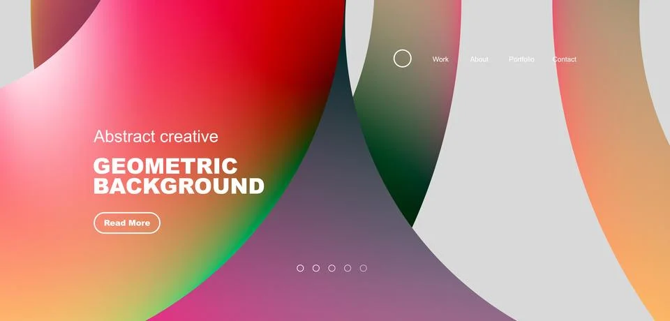 Circles minimal abstract background. Techno or business concept, pattern for Stock Illustration