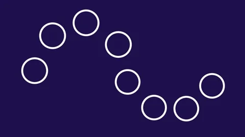 Circles motion graphic animation for background Stock Footage 300578756