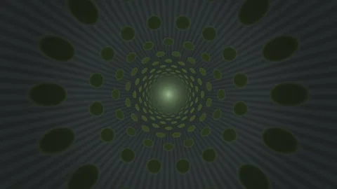 Circles move in a spiral pattern against a dark background Stock Footage 339079793