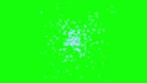 Circles Moving on Chroma Key for Compositing Stock Footage 342788068