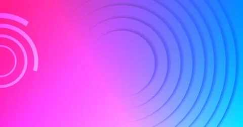 Circles moving gradient backdrop stock background. Minimal amsr smooth eleg.. Stock Illustration