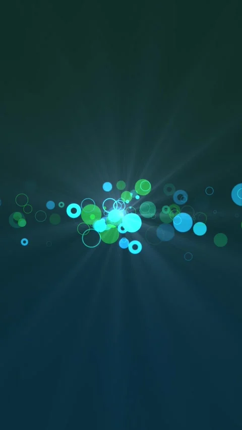 Circles Ornament and Rays Loop Stock Footage 333690994