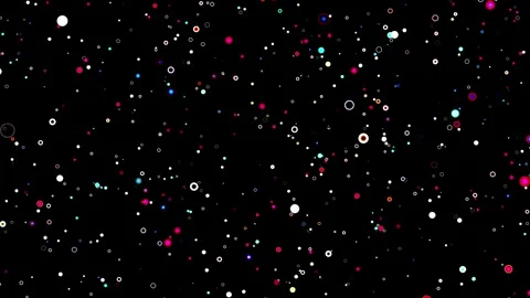 Circles particles point dotted texture pattern black background overlay isola Stock Footage 314271170