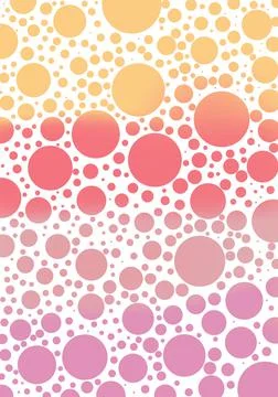 Circles pastel background vertical. Simple blank background template Stock Illustration