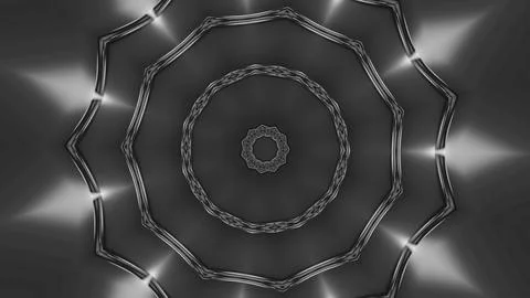 Circles of pattern with bright wave flashes of light. Design. Bright flashes of Stockillustratie