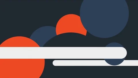 Circles popup with horizontal moving white stripes Video stock 71948671