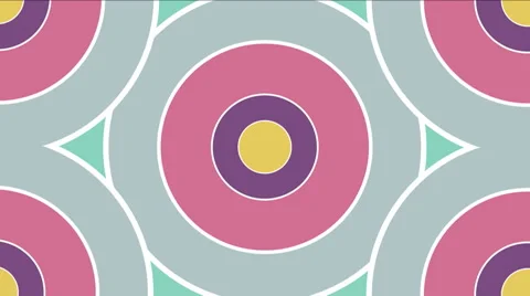 Circles retro Pattern animated. 動画素材 40079428