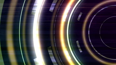 Circles rings rotation abstract Stock Footage 90685698