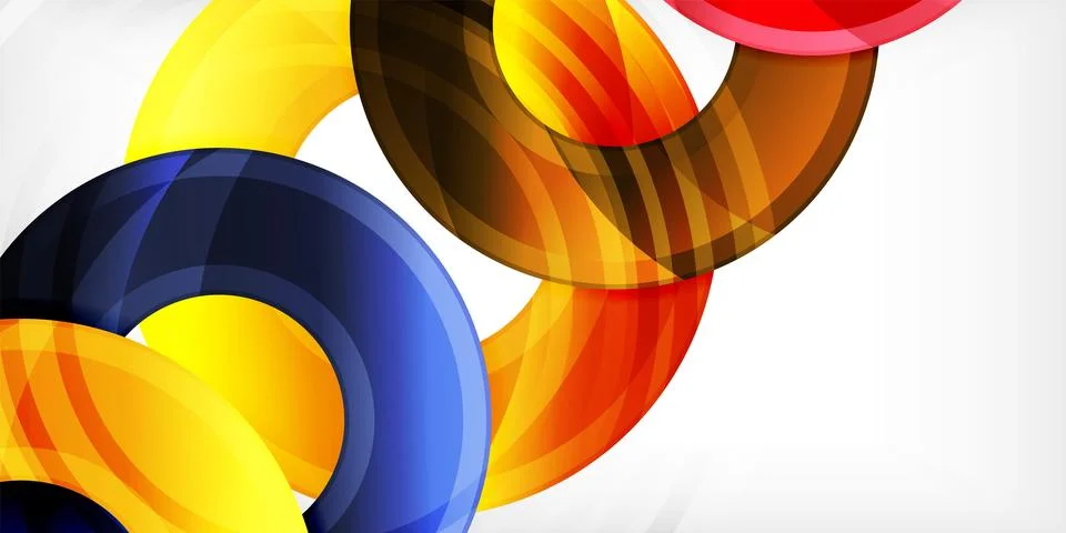 Circles, round elements, ring shapes premium background. Vector Illustration For 스톡 일러스트