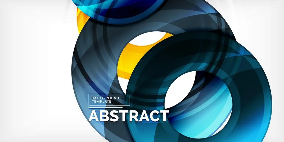 Circles, round elements, ring shapes premium background. Vector Illustration For 스톡 일러스트