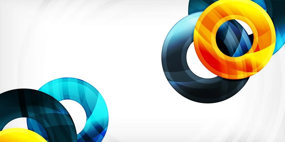 Circles, round elements, ring shapes premium background. Vector Illustration For 스톡 일러스트