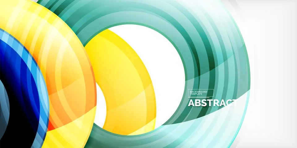 Circles, round elements, ring shapes premium background. Vector Illustration For Stock Illustration